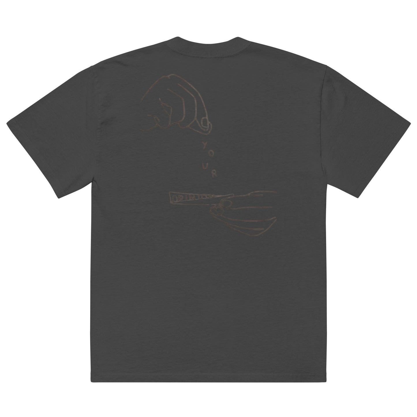 Oversized ”Your Opinion” t-shirt